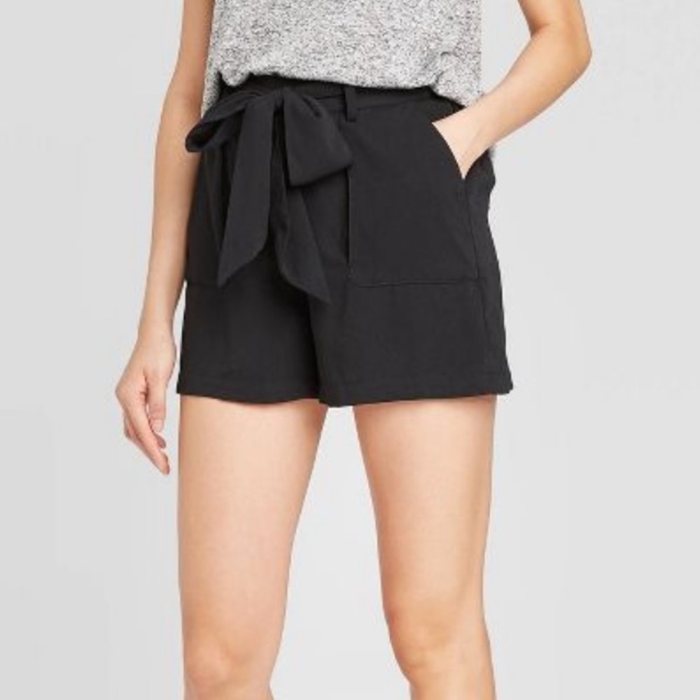 A New Day Black High Waisted Shorts Medium